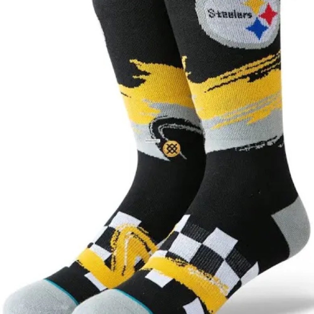 #SteelersNation Stance Pittsburgh Steelers WAVE RACER Crew Socks Mens small